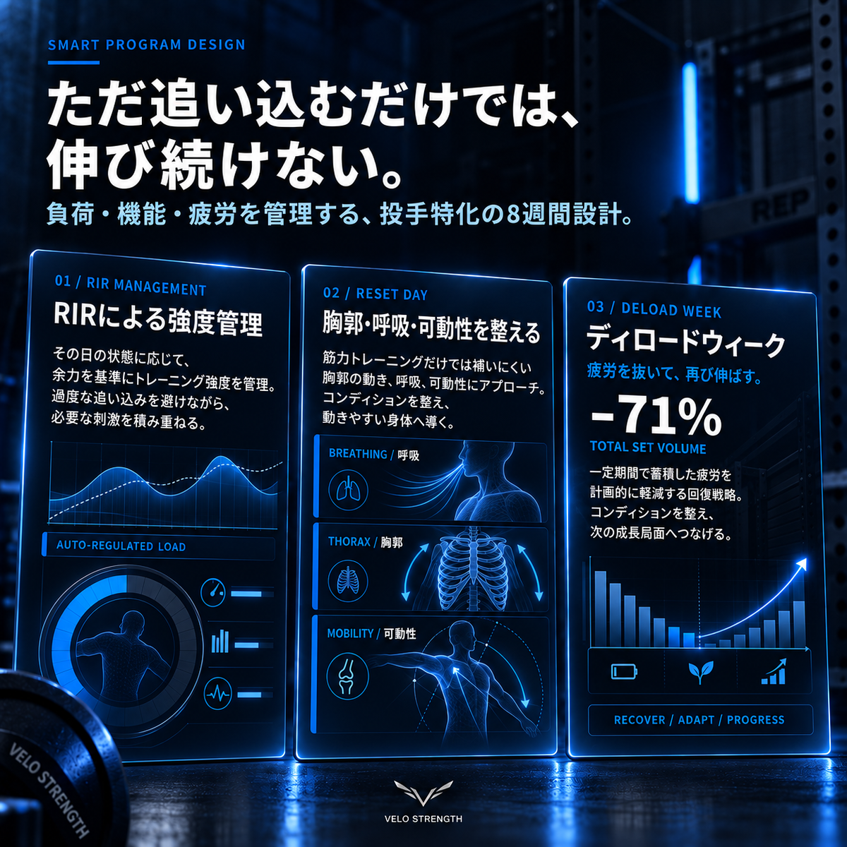 8Week 除脂肪体重向上トレーニングプログラム