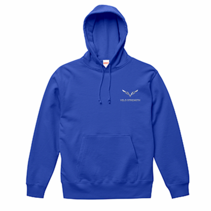 VELO STRENGTH　Mini Logo Hoodie Royal Blue