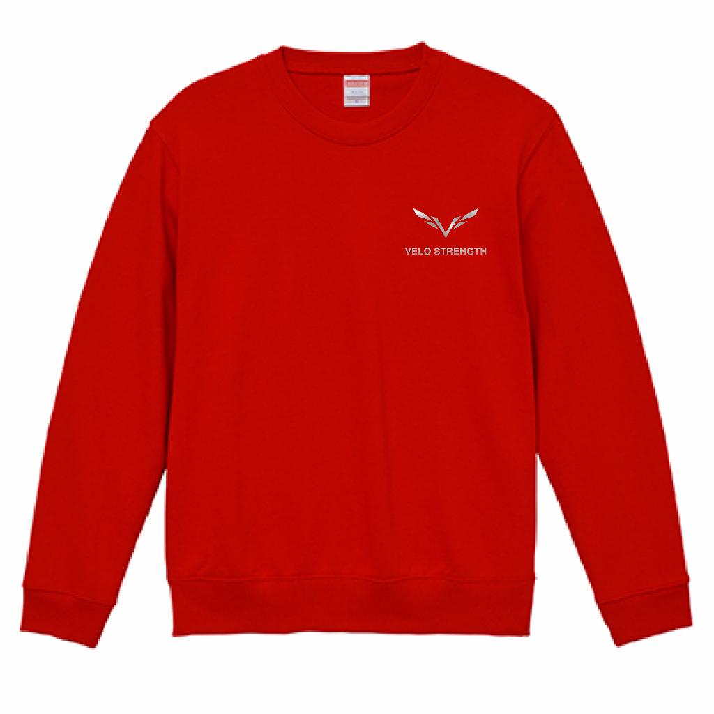 VELO STRENGTH　Mini Logo Sweatshirt RED